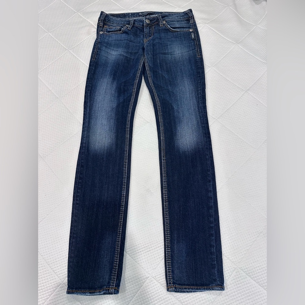 Silver Jeans Aiko Skinny in Dark Blue